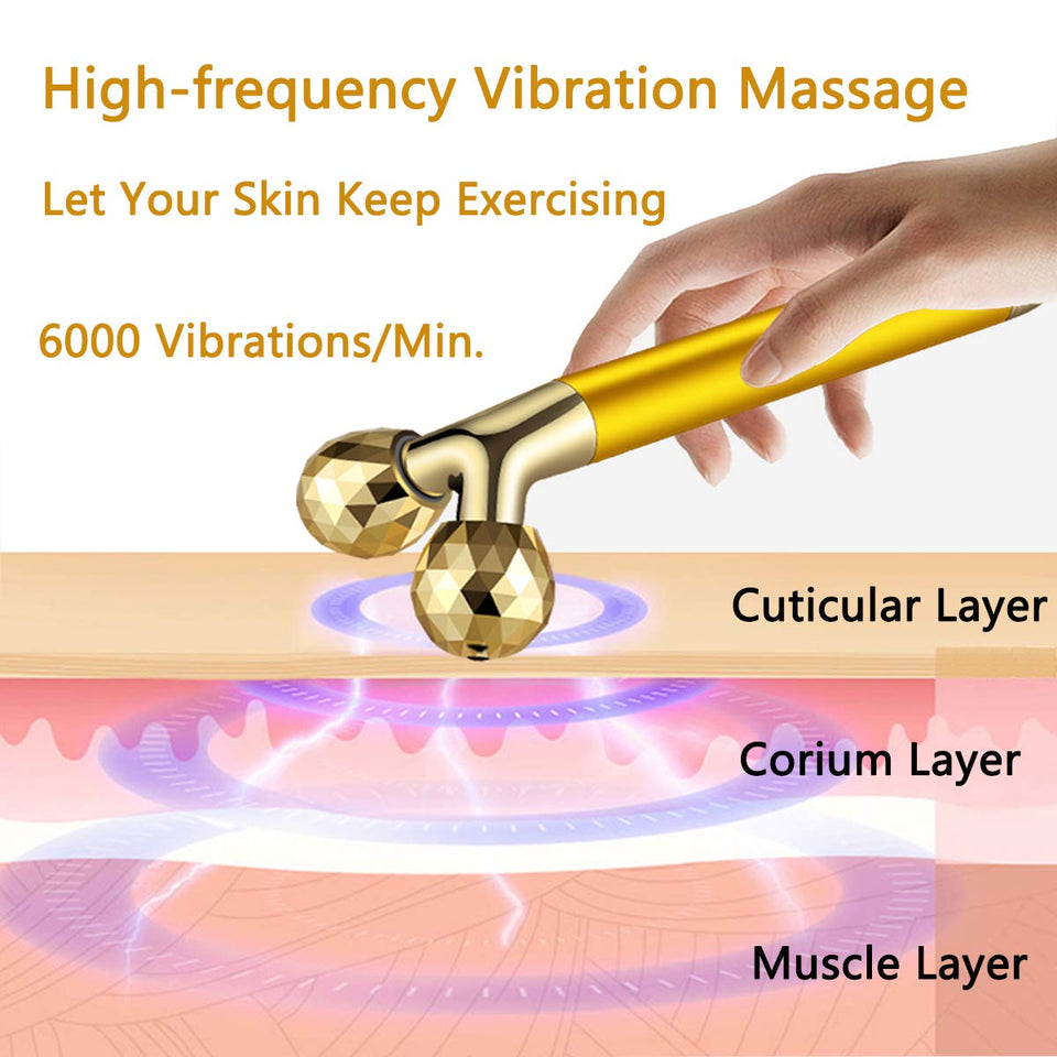 2 in 1 Face Roller Massager  & Body slimming Toning Massager