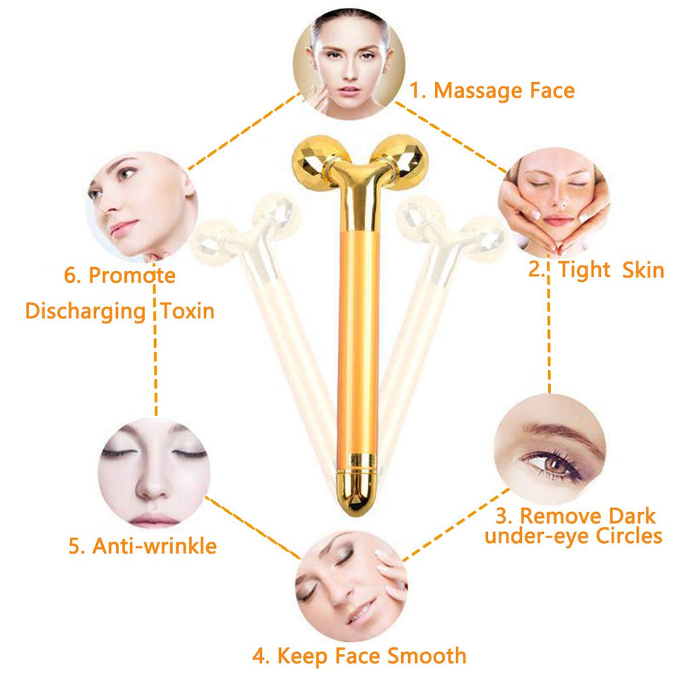 2 in 1 Face Roller Massager  & Body slimming Toning Massager